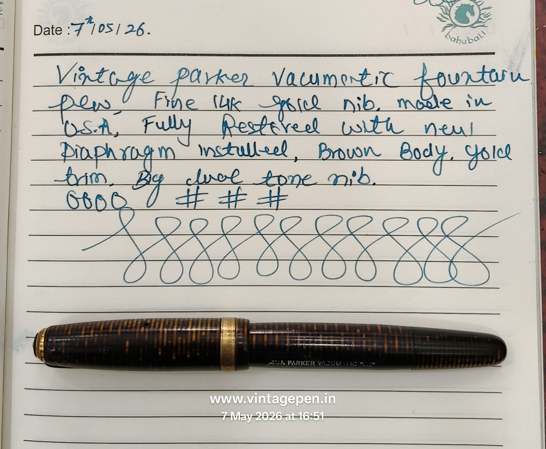 Parker Vacumatic Major Fountain Pen. - Image 7