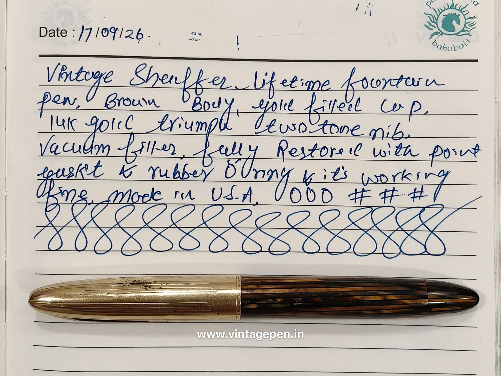 Sheaffers Lifetime Fountain Pen. - Image 11