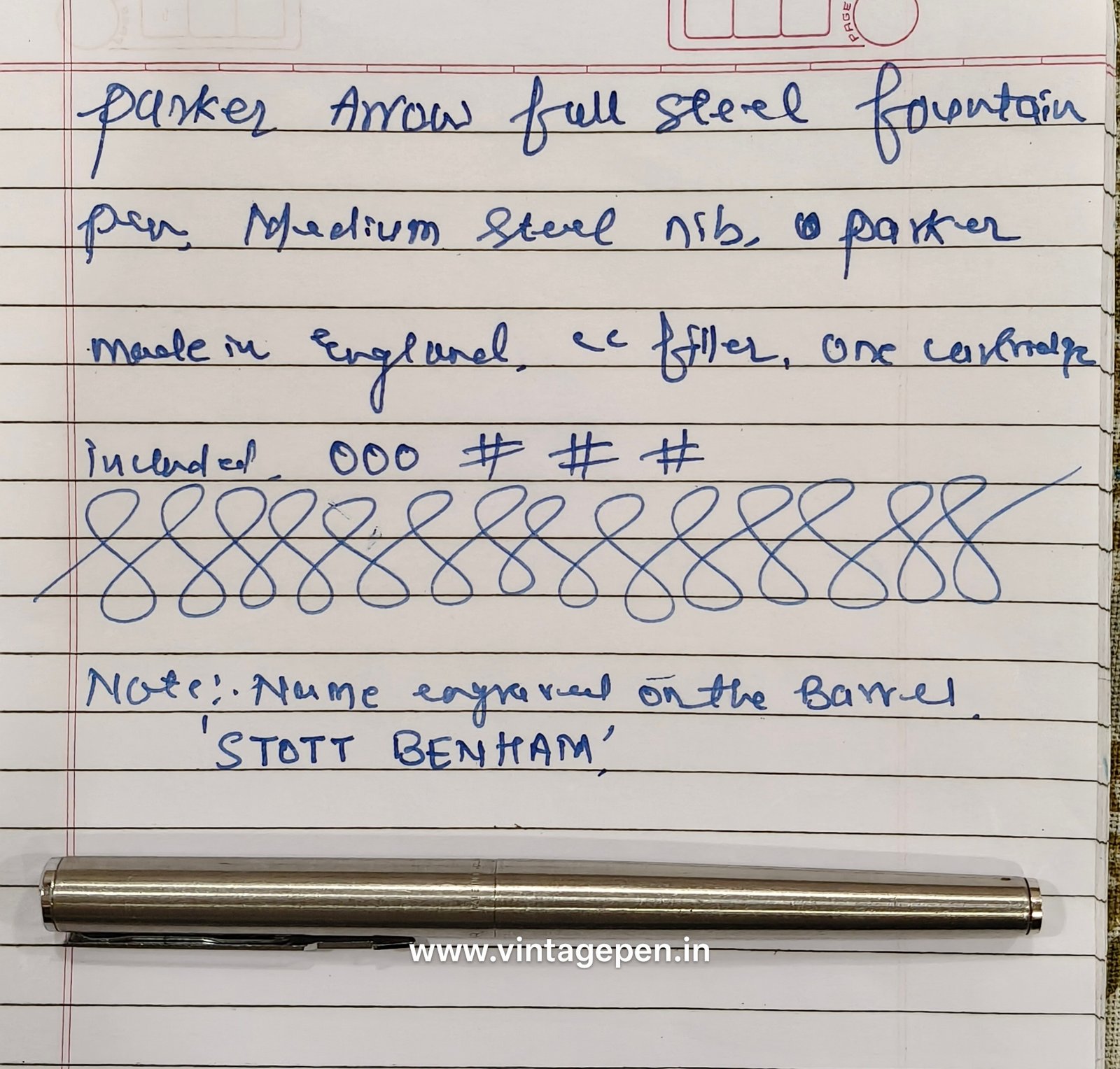 Parker Arrow Fountain Pen - Image 8